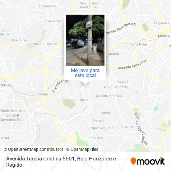 Avenida Teresa Cristina 5501 mapa