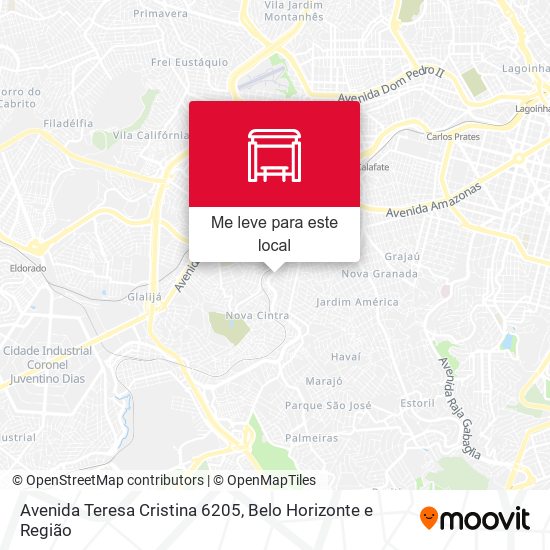 Avenida Teresa Cristina 6205 mapa