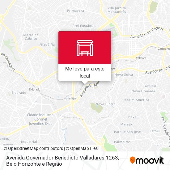 Avenida Governador Benedicto Valladares 1263 mapa