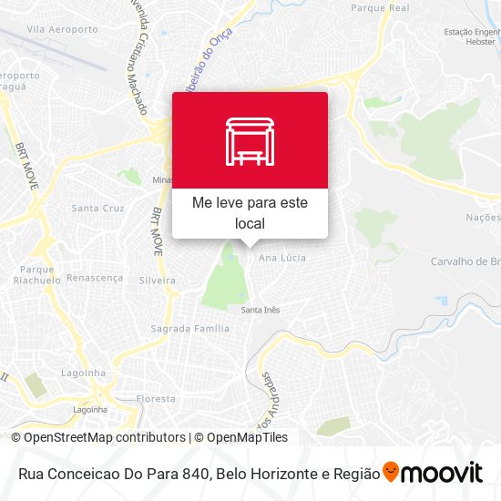 Rua Conceicao Do Para 840 mapa