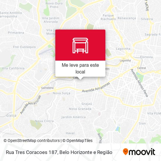Rua Tres Coracoes 187 mapa
