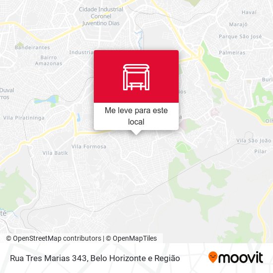 Rua Tres Marias 343 mapa