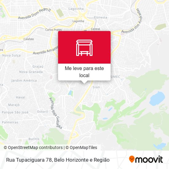 Rua Tupaciguara 78 mapa