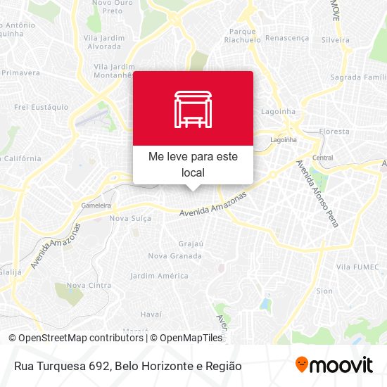 Rua Turquesa 692 mapa
