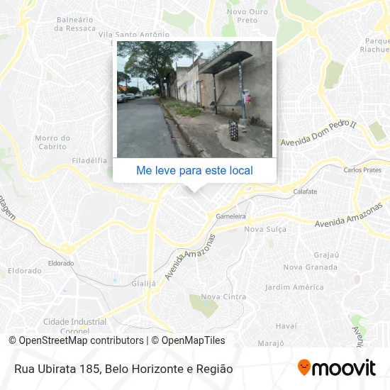 Rua Ubirata 185 mapa