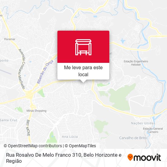 Rua Rosalvo De Melo Franco 310 mapa
