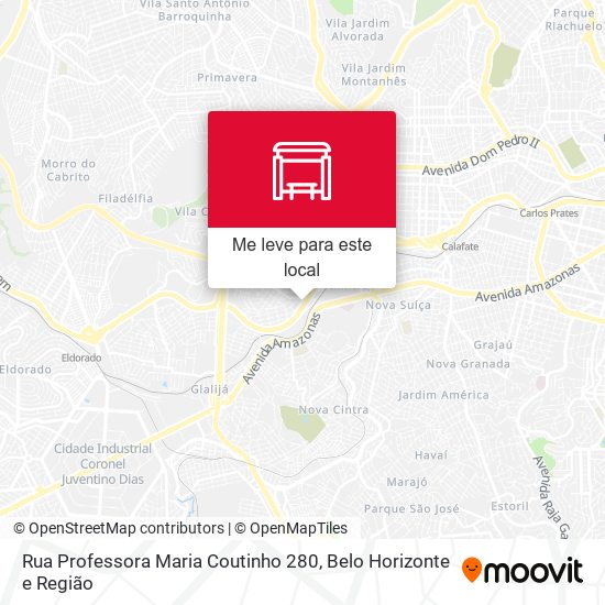 Rua Professora Maria Coutinho 280 mapa