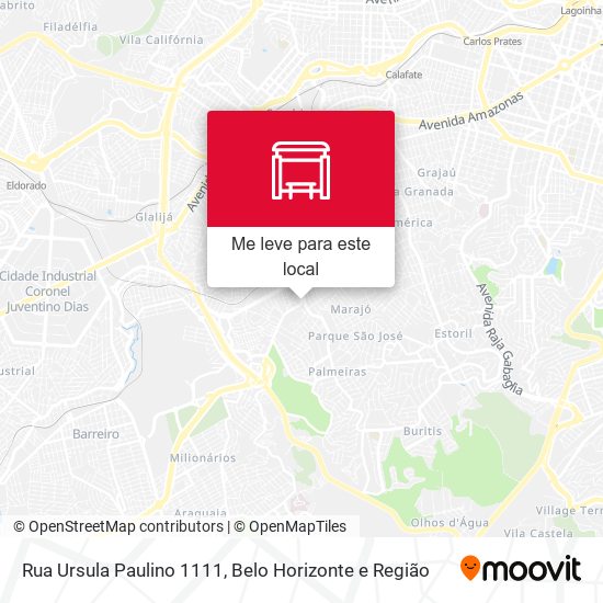Rua Ursula Paulino 1111 mapa