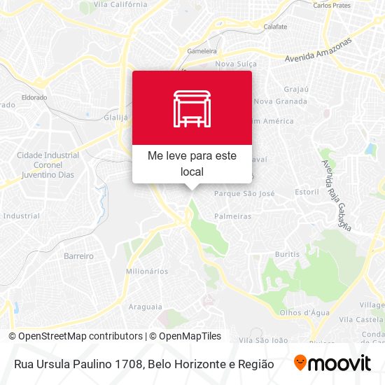 Rua Ursula Paulino 1708 mapa
