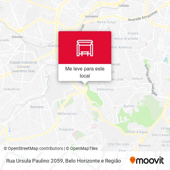 Rua Ursula Paulino 2059 mapa