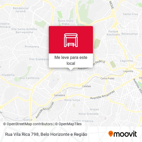 Rua Vila Rica 798 mapa