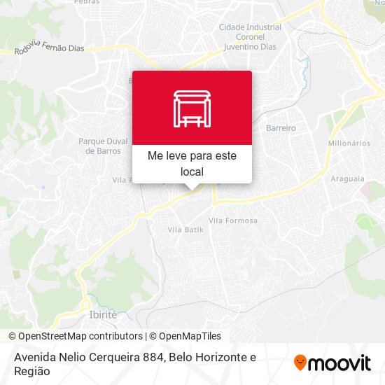 Avenida Nelio Cerqueira 884 mapa