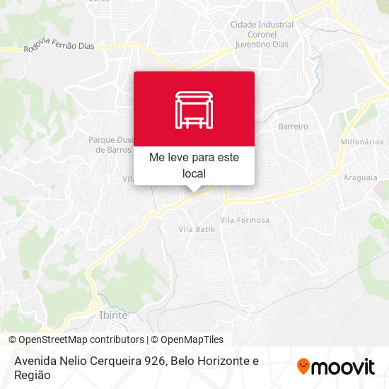 Avenida Nelio Cerqueira 926 mapa