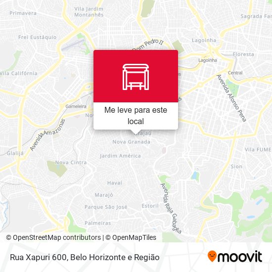 Rua Xapuri 600 mapa