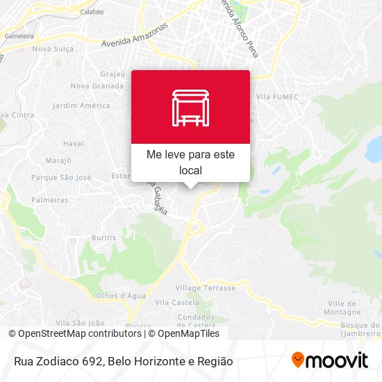 Rua Zodiaco 692 mapa