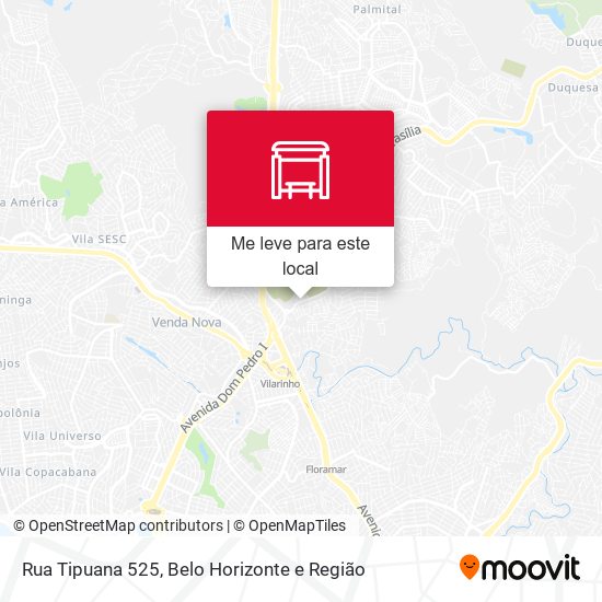 Rua Tipuana 525 mapa