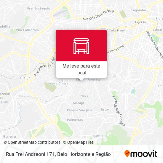 Rua Frei Andreoni 171 mapa