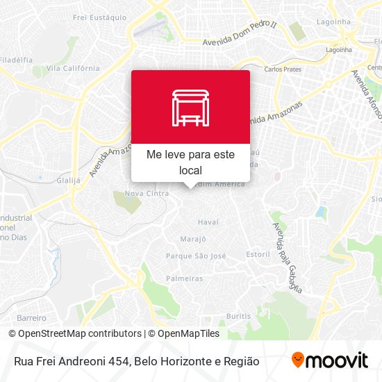 Rua Frei Andreoni 454 mapa