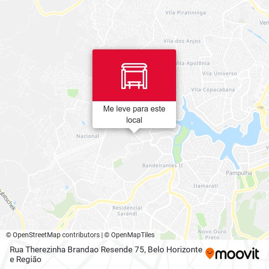 Rua Therezinha Brandao Resende 75 mapa