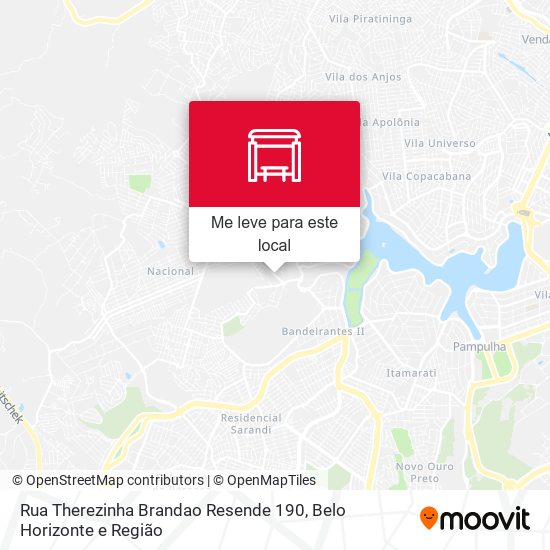 Rua Therezinha Brandao Resende 190 mapa
