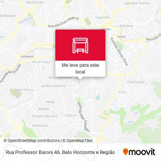 Rua Professor Baroni 46 mapa