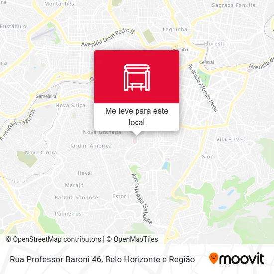 Rua Professor Baroni 46 mapa