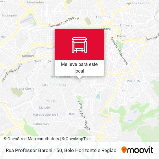 Rua Professor Baroni 150 mapa