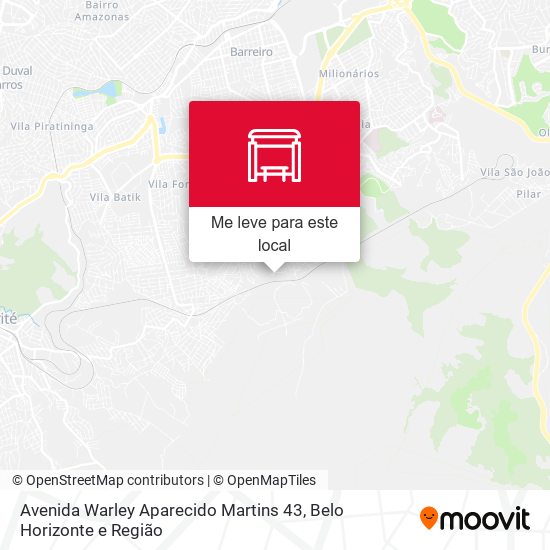 Avenida Warley Aparecido Martins 43 mapa