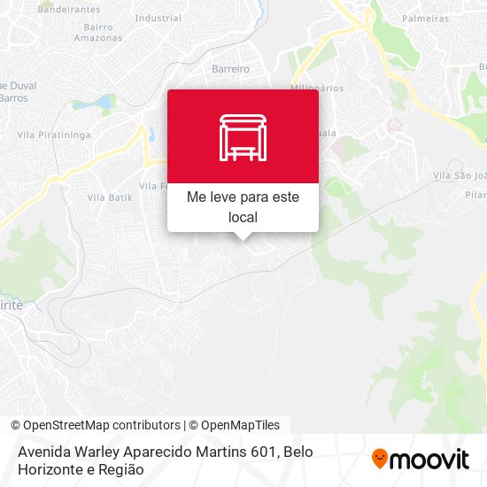 Avenida Warley Aparecido Martins 601 mapa