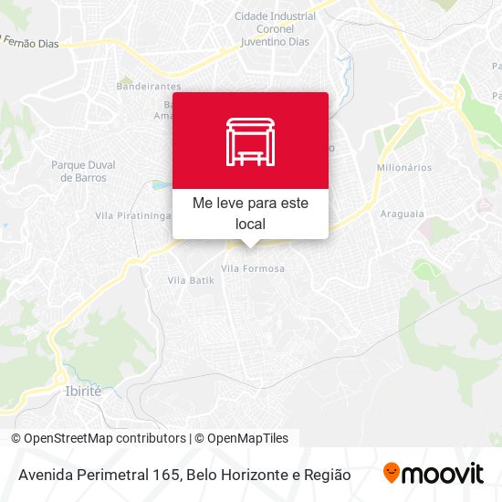 Avenida Perimetral 165 mapa