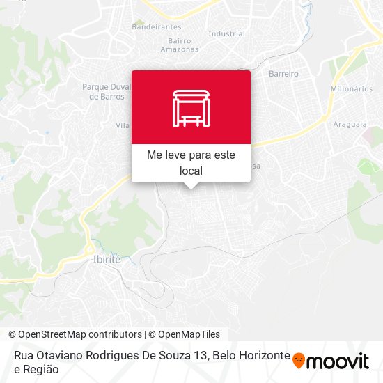 Rua Otaviano Rodrigues De Souza 13 mapa