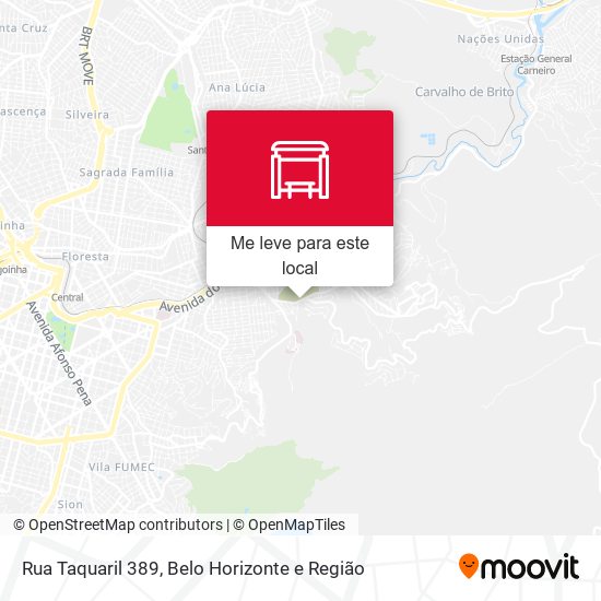 Rua Taquaril 389 mapa