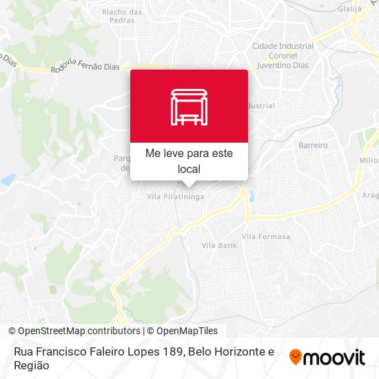 Rua Francisco Faleiro Lopes 189 mapa