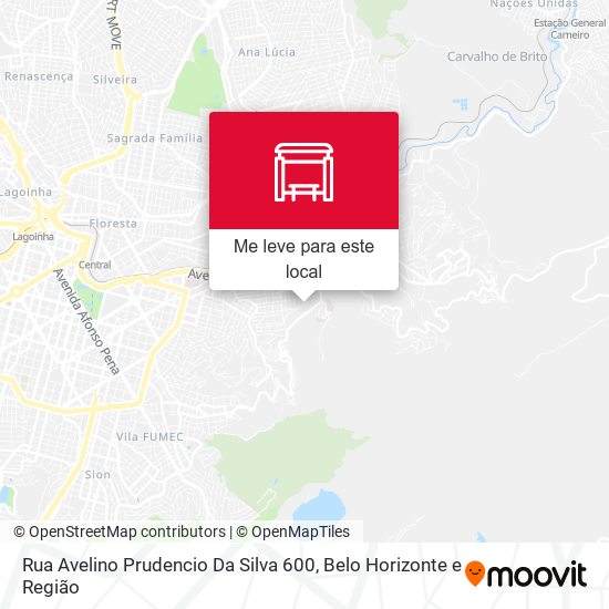 Rua Avelino Prudencio Da Silva 600 mapa