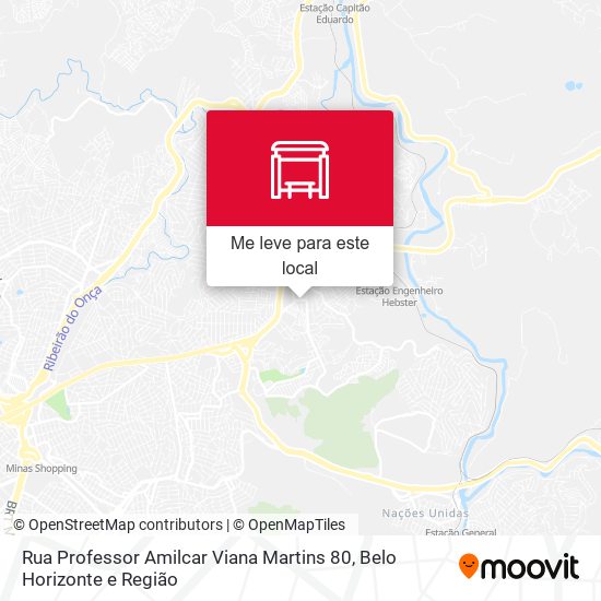 Rua Professor Amilcar Viana Martins 80 mapa