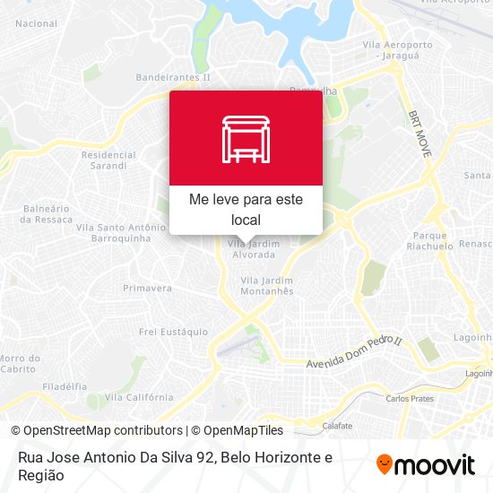 Rua Jose Antonio Da Silva 92 mapa