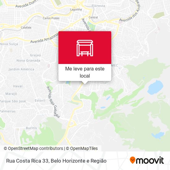 Rua Costa Rica 33 mapa
