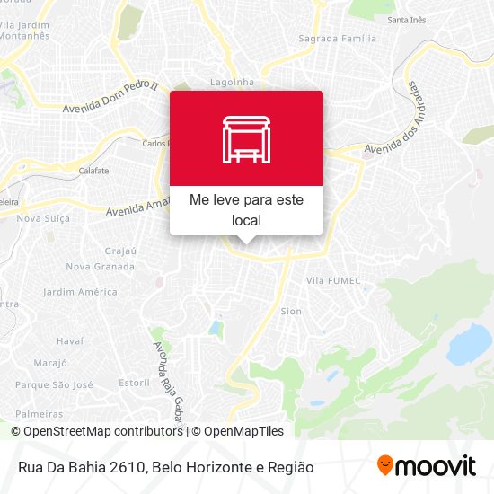 Rua Da Bahia 2610 mapa