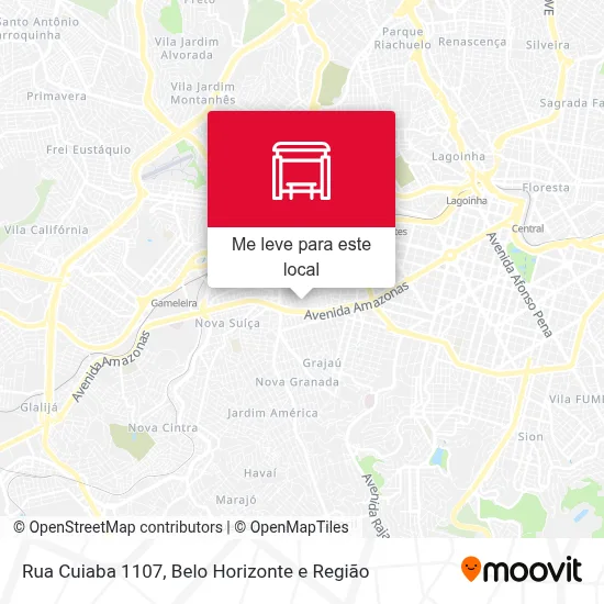 Rua Cuiaba 1107 mapa