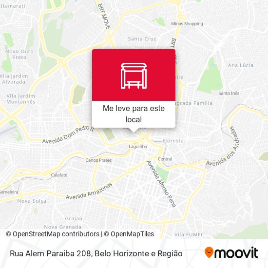 Rua Alem Paraiba 208 mapa