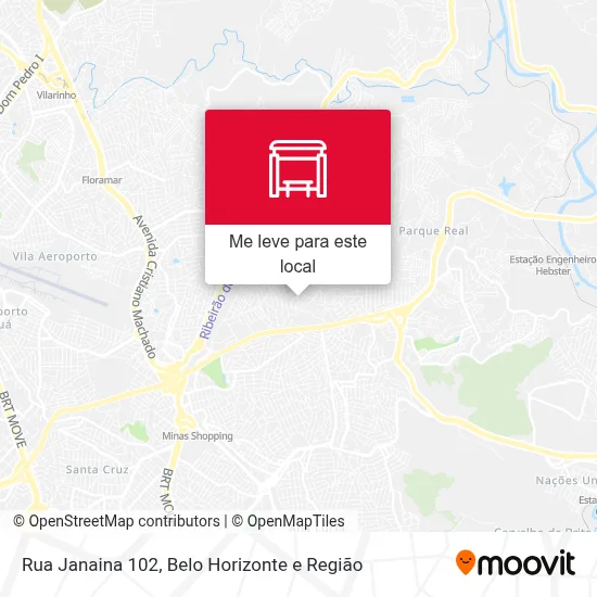 Rua Janaina 102 mapa