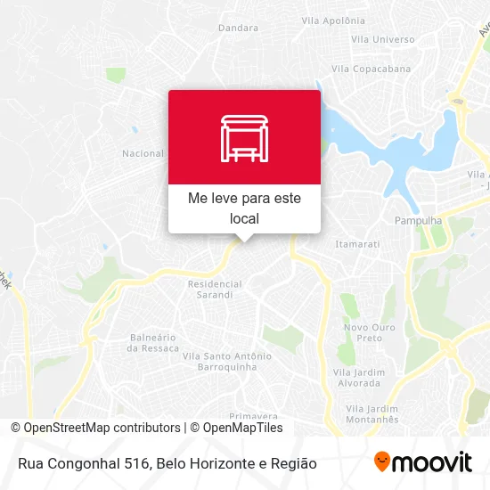 Rua Congonhal 516 mapa
