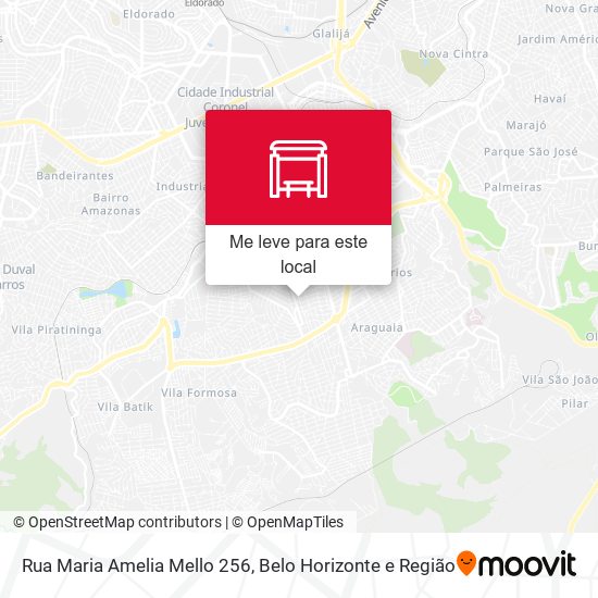 Rua Maria Amelia Mello 256 mapa