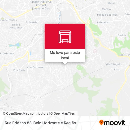 Rua Eridano 83 mapa