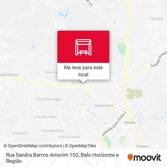 Rua Sandra Barros Amorim 102 mapa