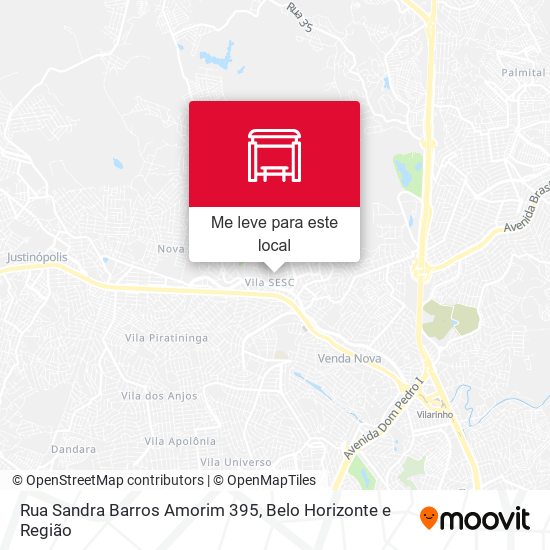 Rua Sandra Barros Amorim 395 mapa