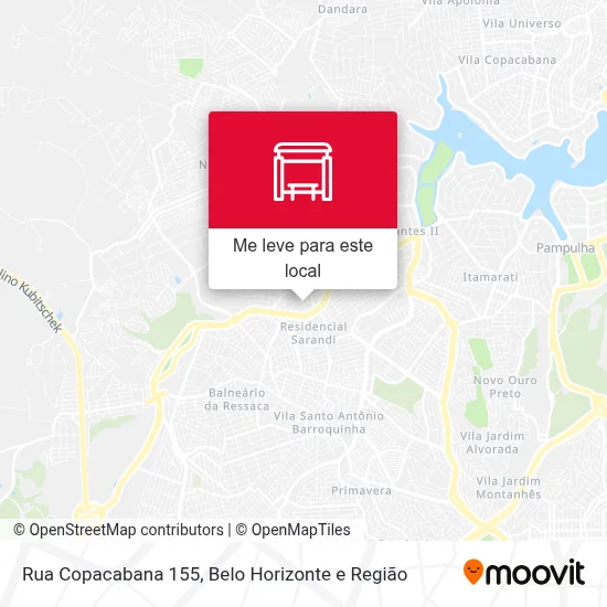 Rua Copacabana 155 mapa