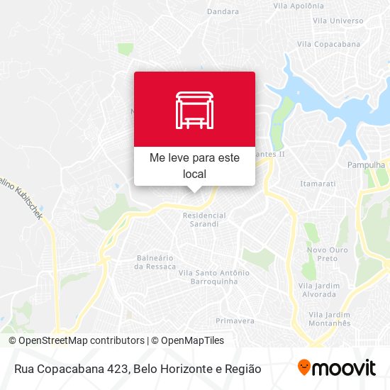 Rua Copacabana 423 mapa