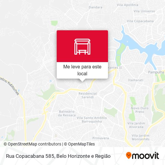 Rua Copacabana 585 mapa