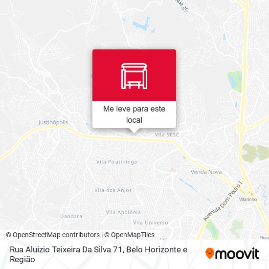 Rua Aluizio Teixeira Da Silva 71 mapa